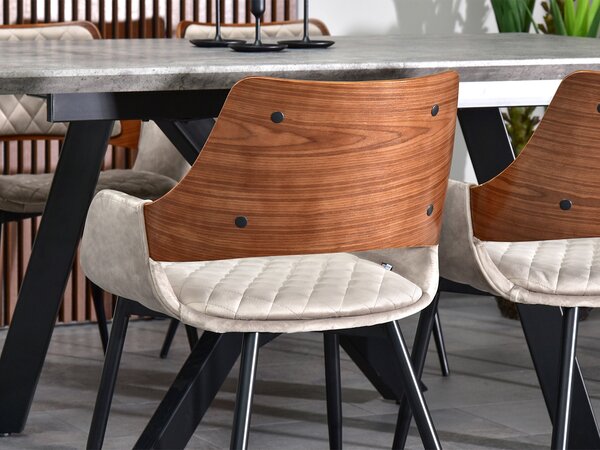 Židle Morgana (ořech + černá). Akce -20%
