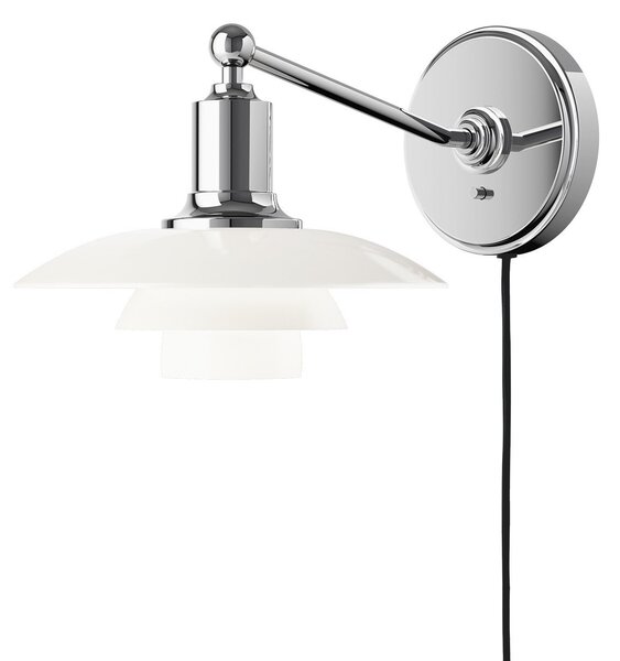 Nástěnná Svítidla Louis Poulsen, PH 2/1, stmívatelné, Metalická, Obývací pokoj, Sklo, Design