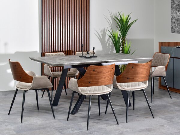Židle Morgana (ořech + černá). Akce -20%