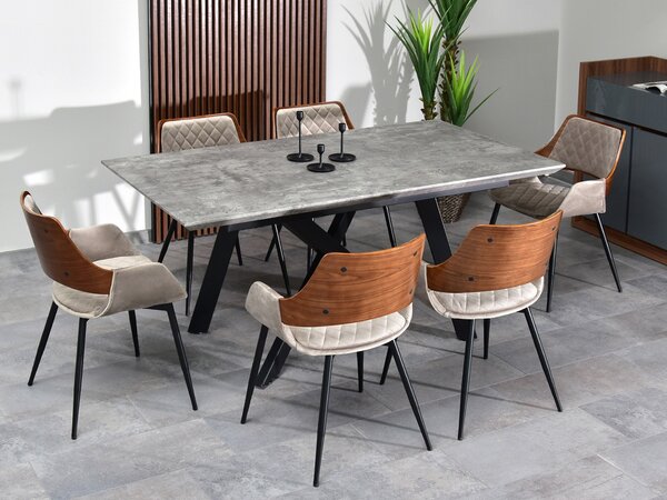 Židle Morgana (ořech + černá). Akce -20%