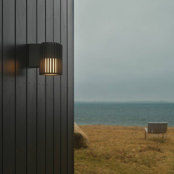 Nordlux Venkovní nástěnné svítidlo Aludra Seaside, hliník, antracitová barva, stmívatelný, Hliník / šedá / zinek, Hliník