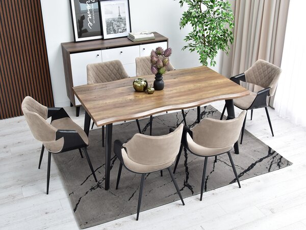 Židle Rolf K (béžová + černá). Akce -10%