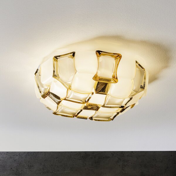 Nástěnná Svítidla Slamp, Mida, stmívatelné, Zlatá / mosazná, Obývací pokoj, Plast, Design