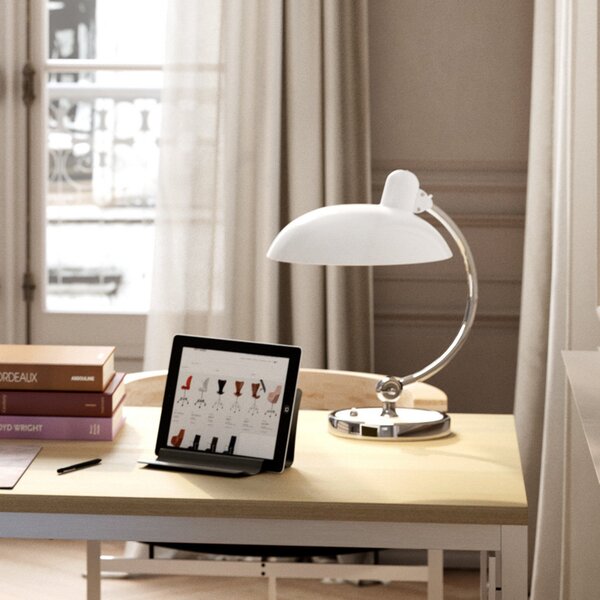 Stolní lampa FRITZ HANSEN, Kaiser Idell 6631-T Luxus, Bílá, Obývací pokoj, Kov, Design