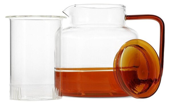 Jantarová skleněná konvice na čaj 950 ml Liv – ONA