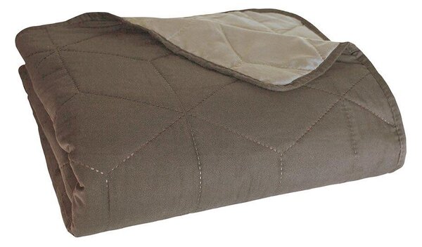 Faro Oboustranný přehoz na postel Beddo 001 - 170x210 cm béžový/hnědý