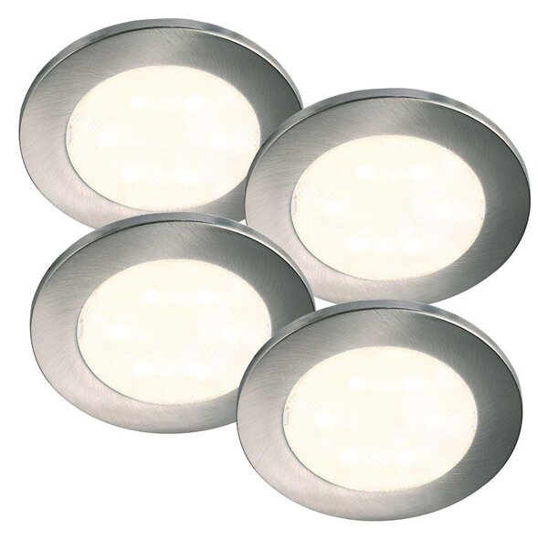NOR 76730001 Zapuštěné nábytkové svítidlo Lismore 4-KIT 1x0,7W LED chrom čirá - NORDLUX