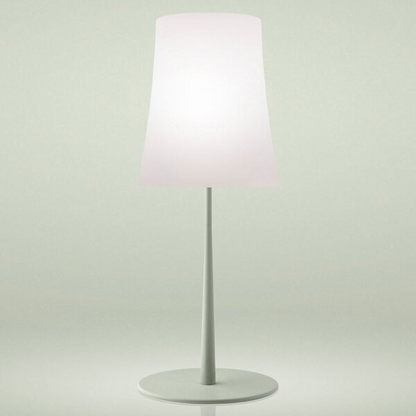Stolní lampa Foscarini, Birdie Easy Grande, Zelená, Obývací pokoj, Kov, Design