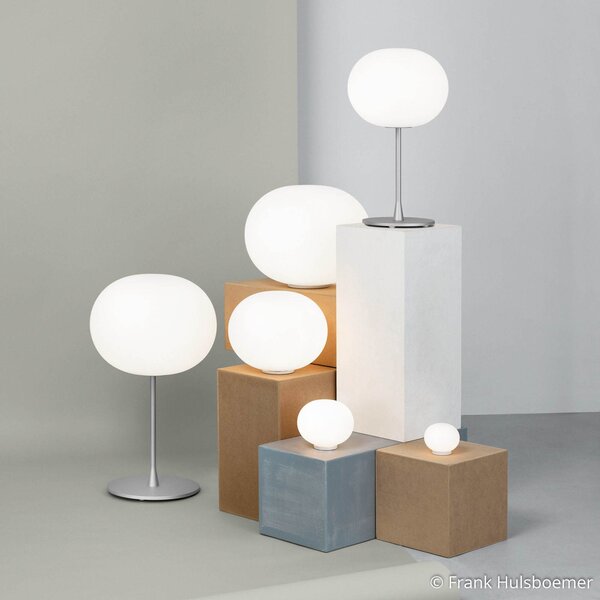 Stolní lampa FLOS, GLO-BALL, stmívatelné, Bílá, Obývací pokoj, Sklo, Design