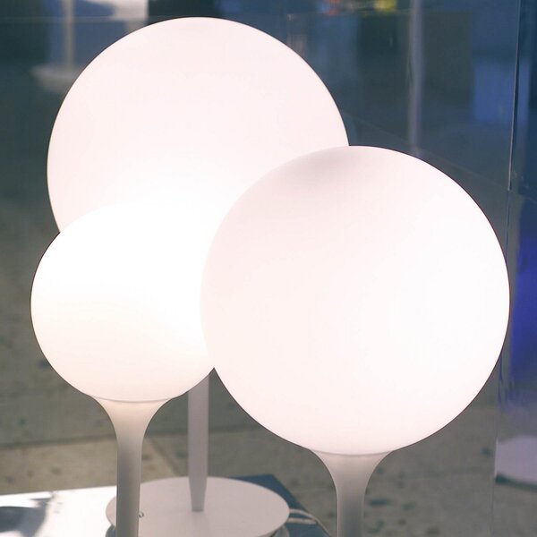 Stolní lampa Artemide, Castore, stmívatelné, Bílá, Obývací pokoj, Plast, Design