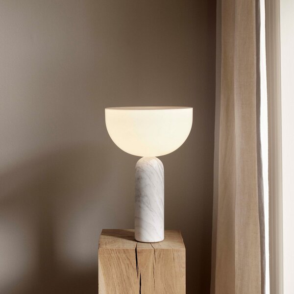 Stolní lampa New Works, Kizu Large, Bílá, Obývací pokoj, Kámen, Design