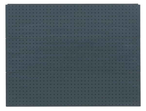 Prodejní regál jednostranný, perfo stěny, 1600 x 1000 x 450 mm, základní, antracit