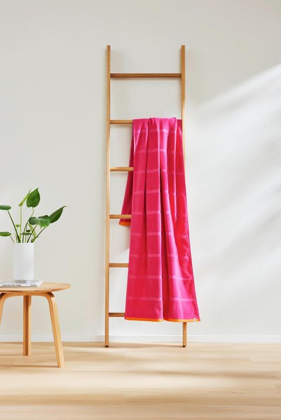OSUŠKA NA PLÁŽ, 90/180 cm, oranžová, pink S. Oliver - Plážové osušky, Online Only