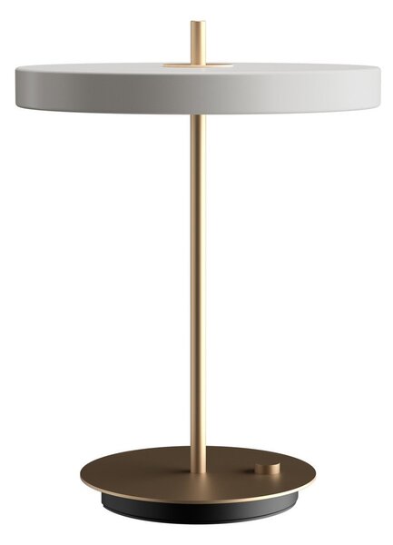 Stolní lampa UMAGE, Asteria Table, stmívatelné, Šedá, Obývací pokoj, Hliník, Design