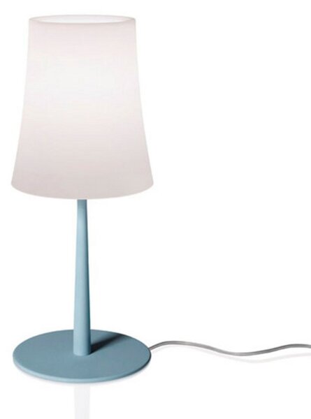 Stolní lampa Foscarini, Birdie Easy, Modrá, Obývací pokoj, Kov, Design