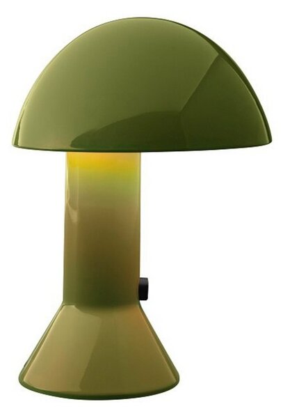 Stolní lampa Martinelli Luce, Elmetto, Zelená, Obývací pokoj, Plast, Design