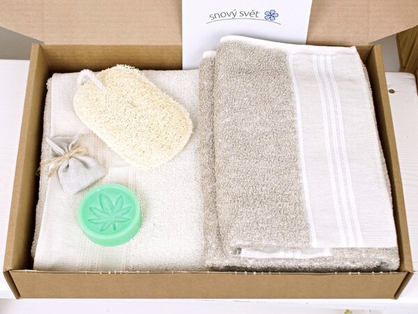 Snový svět Dárkový balíček s froté ručníky - LINA