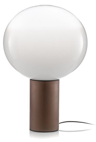 Stolní lampa Artemide, Laguna 37, stmívatelné, Bronzová / starobylá mosaz, Obývací pokoj, Sklo, Design