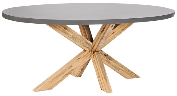 Zahradní jídelní stůl ORISTANO 190 cm 100 cm Beton Šedá