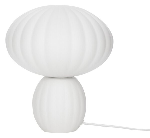 Stolní lampa Hübsch, Kumu, Bílá, Obývací pokoj, Sklo, Design