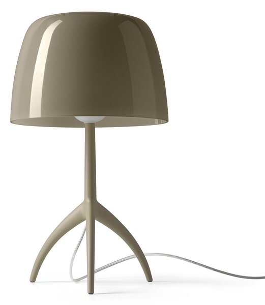 Stolní lampa Foscarini, Lumiere nuances grande, stmívatelné, Zelená, Obývací pokoj, Sklo, Design