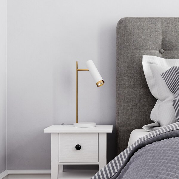 Stolní lampa By Rydéns, Puls, Bílá, Obývací pokoj, Kov, Moderní