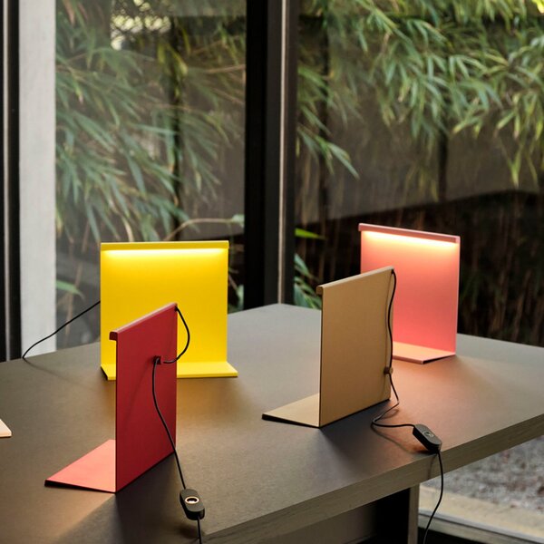 Stolní lampa HAY, LBM, stmívatelné, Pudrová, Obývací pokoj, Kov, Design