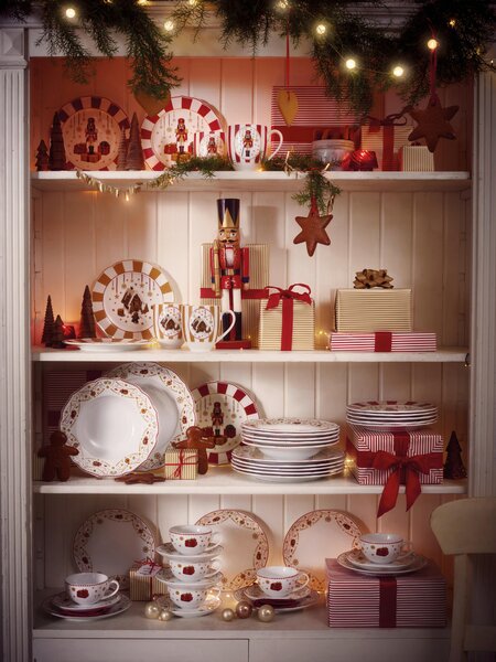 SNÍDAŇOVÁ SOUPRAVA Christmas Love Beige 4dílné Hutschenreuther - Kávové servisy, Online Only