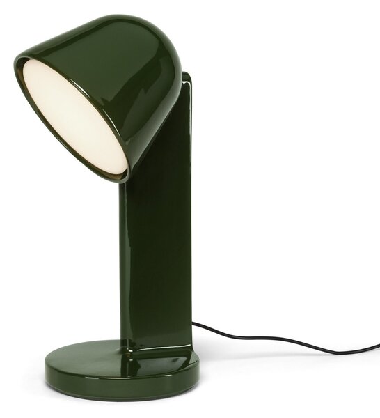 Stolní lampa FLOS, Céramique Down, stmívatelné, Zelená, Obývací pokoj, Keramika, Design
