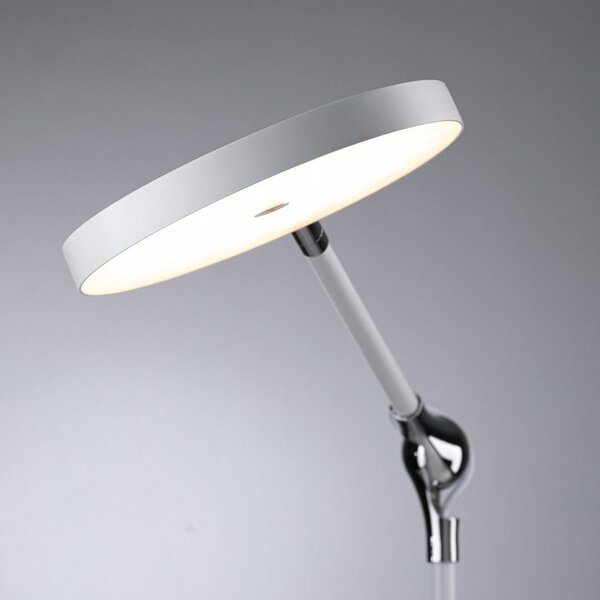 Stolní lampa Paulmann, Numis, stmívatelné, Bílá, Pracovna, Kov, Moderní