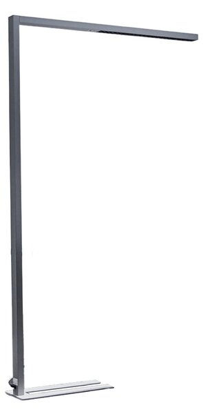 Stojací Lampa Arcchio, Jolinda, stmívatelné, Šedá, Pracovna, Kov, Moderní