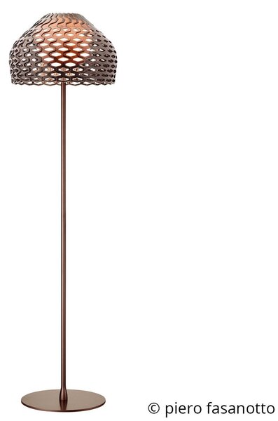 Stojací Lampa FLOS, Tatou F, stmívatelné, Hnědá / Rezavá, Obývací pokoj, Kov, Design