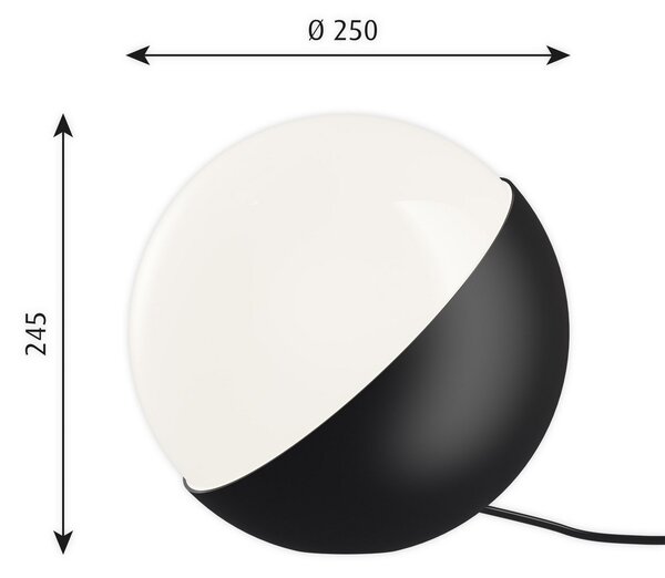 Stolní lampa Louis Poulsen, VL Studio, stmívatelné, Černá, Obývací pokoj, Kov, Design