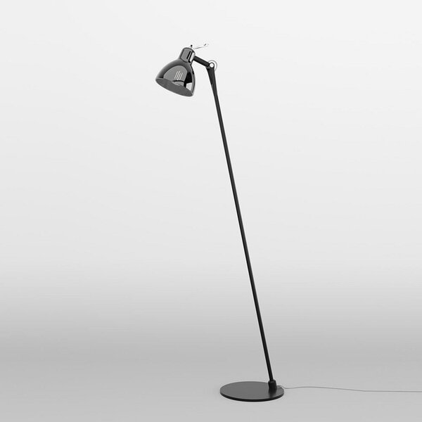 Stojací Lampa Rotaliana, Luxy F0 Glam, Černá, Obývací pokoj, Kov, Design