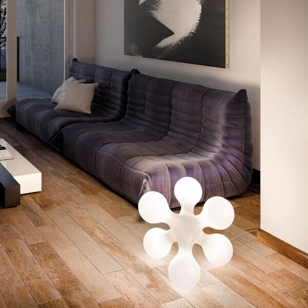 Stolní lampa kdln, ATOMIUM, Bílá, Obývací pokoj, Plast, Design