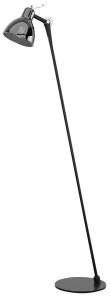 Stojací Lampa Rotaliana, Luxy F0 Glam, Černá, Obývací pokoj, Kov, Design