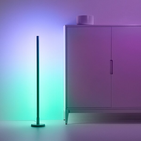 Stojací Lampa WiZ, Pole, stmívatelné, Bílá, Obývací pokoj, Plast, Moderní