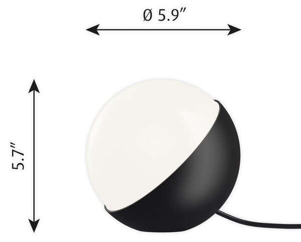 Stolní lampa Louis Poulsen, VL Studio, Černá, Obývací pokoj, Kov, Design