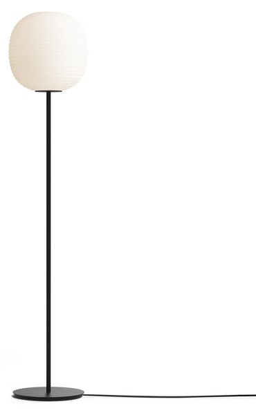 Stojací Lampa New Works, Lantern Medium, stmívatelné, Černá, Obývací pokoj, Kov, Design