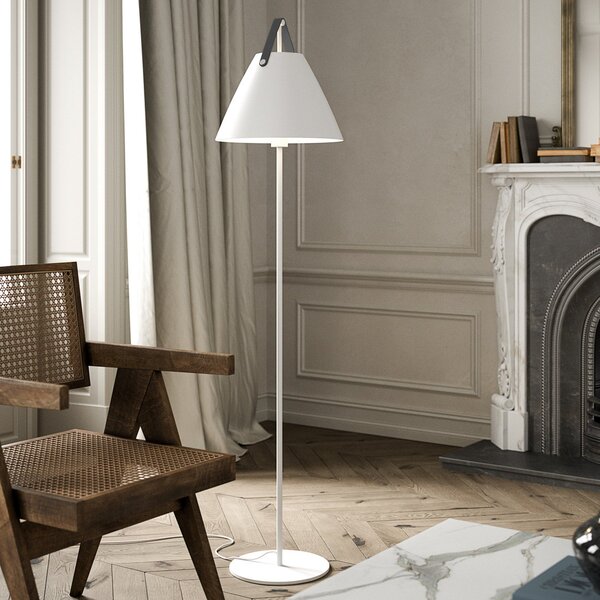 Stojací Lampa DFTP by Nordlux, Strap, Bílá, Obývací pokoj, Kov, Skandinávský