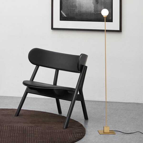 Stojací Lampa Northern, Snowball, stmívatelné, Zlatá / mosazná, Obývací pokoj, Kov, Design
