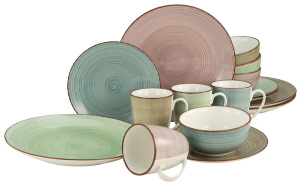 KOMBINOVANÁ SOUPRAVA, 16dílné, porcelán Creatable - Online Only nádobí, Online Only