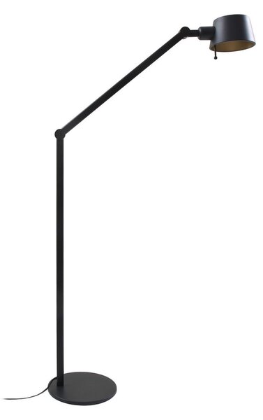 Stojací Lampa Lucande, Silka, Černá, Pracovna, Kov, Moderní