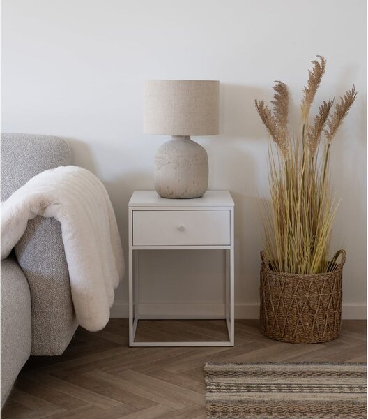 Bílý noční stolek Vita – House Nordic