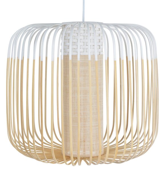 Závěsná svítidlo Forestier, Bamboo Light M, stmívatelné, Bílá, Obývací pokoj, Bambus, Design