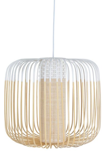 Závěsná svítidlo Forestier, Bamboo Light M, stmívatelné, Bílá, Obývací pokoj, Bambus, Design