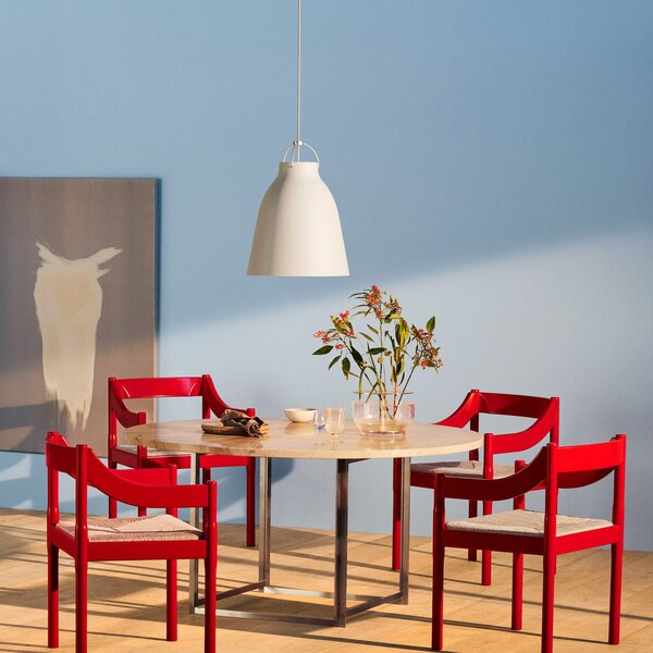 Závěsná svítidlo FRITZ HANSEN, Caravaggio P3, stmívatelné, Bílá, Obývací pokoj, Kov, Design