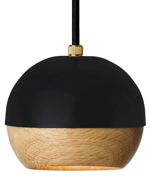 Závěsná svítidlo MATER, Ray S, stmívatelné, Černá, Obývací pokoj, Dřevo, Design