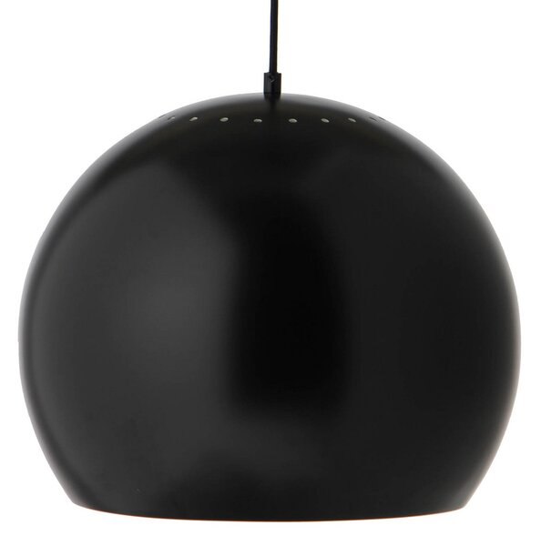 Závěsná svítidlo FRANDSEN, Ball, stmívatelné, Černá, Obývací pokoj, Kov, Design