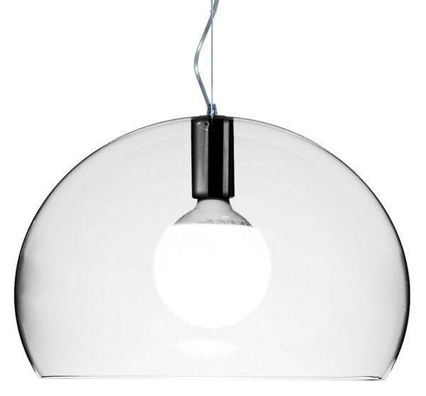 Závěsná svítidlo Kartell, Small FL/Y, Transparentní, Obývací pokoj, Plast, Design